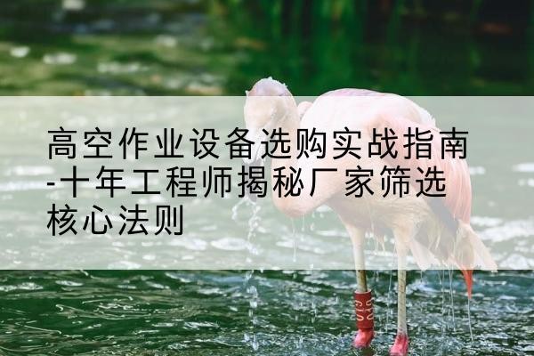 伊通剪叉式升降机厂家-高空作业设备选购实战指南-十年工程师揭秘厂家筛选核心法则